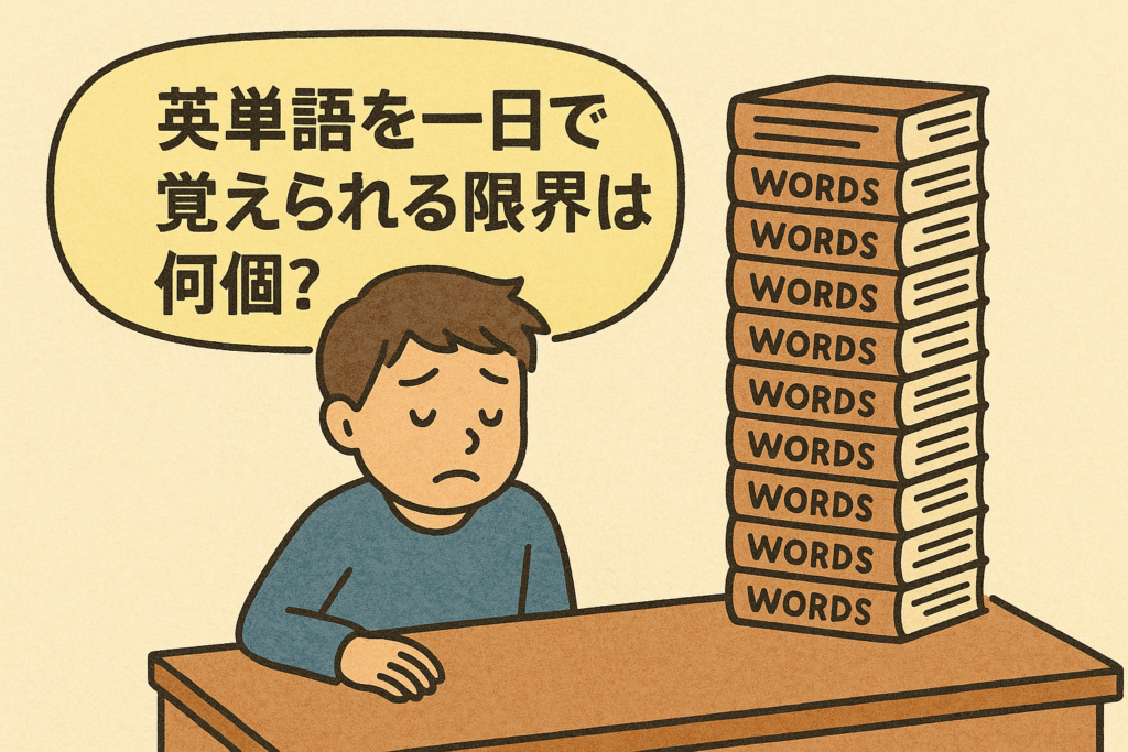 英単語を一日で覚えられる限界は何個?