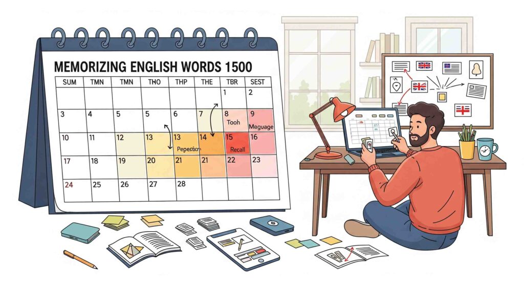 英単語1500個覚えるには何日かかる?効率よく覚えるための考え方
